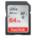 TARJETA MEMORIA SANDISK SD 64GB (CLASE 10) 80MBS