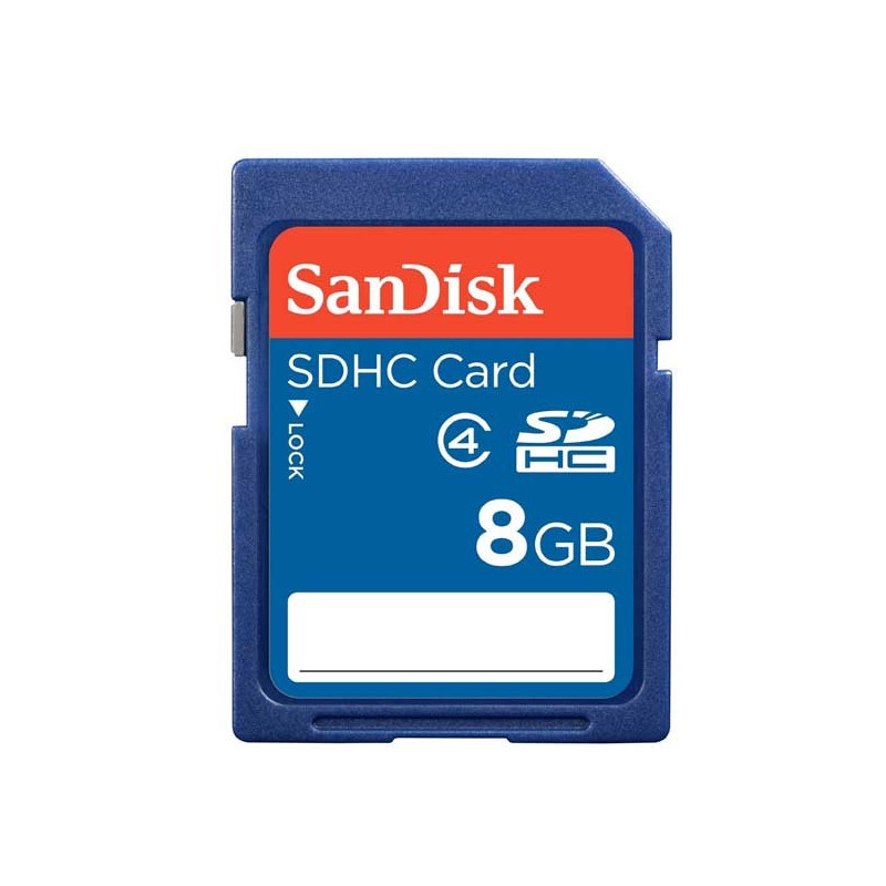 TARJETA MEMORIA SANDISCK SD 8GB (CLASE4)