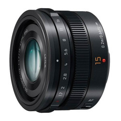 Panasonic Lumix G Leica DG Summilux 15mm f1.7 ASPH - Objetivo de gran calidad - HX015EK - imagen diagonal aro diafragma