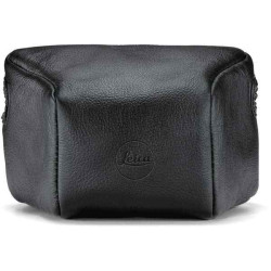 LEICA LEATHER POUCH, BLACK, LARGE FRONT