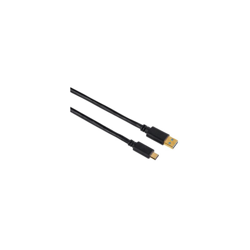 Cable USB Tipo C a USB Tipo A 3.0 Hama de 0.75m