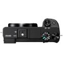 Sony A6400 + SEL 16-50mm - ILCE6400LB - vista cenital del cuerpo