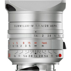 Leica Summilux-M 28mm f1.4 ASPH Silver Anodized - Plata