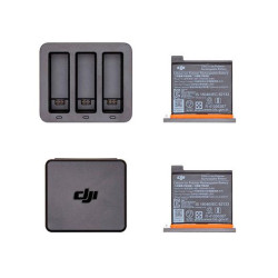 DJI Kit de carga Osmo Action (2 Baterías y cargador triple)