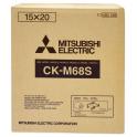 Mitsubishi M68S - Recambio papel y ribbon 750 copias para Mitsubishi Electric CP-M1E