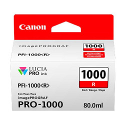 Tinta Canon PFI-1000 R rojo