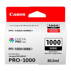 Tinta Canon PFI-1000 MBK negro mate