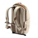 Peak Design Everyday Backpack ZIP 15L V2 Midnight Bone (Blanco Roto) - reverso con correas