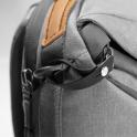 Peak Design Everyday Backpack 20L V2 - Ash (Gris) Detalle de cierre de cremalleras