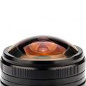 Laowa 4mm F2.8 Ojo De Pez MFT - Eye-fish de 210º para micro 4/3 - detalle de la lente asférica exterior