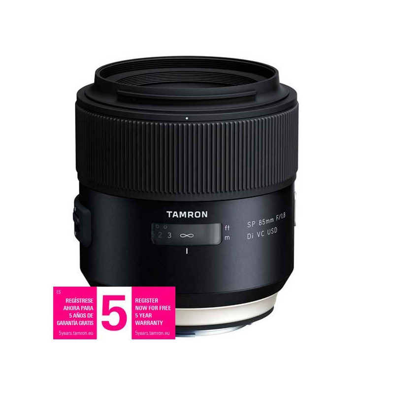 Tamron SP 85mm. f1.8 DI VC USD para Nikon F - Vista frontal