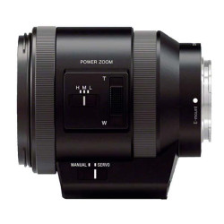 Sony E PZ 18-200mm. F3.5-6.3 OSS - Vista lateral sobre los controles