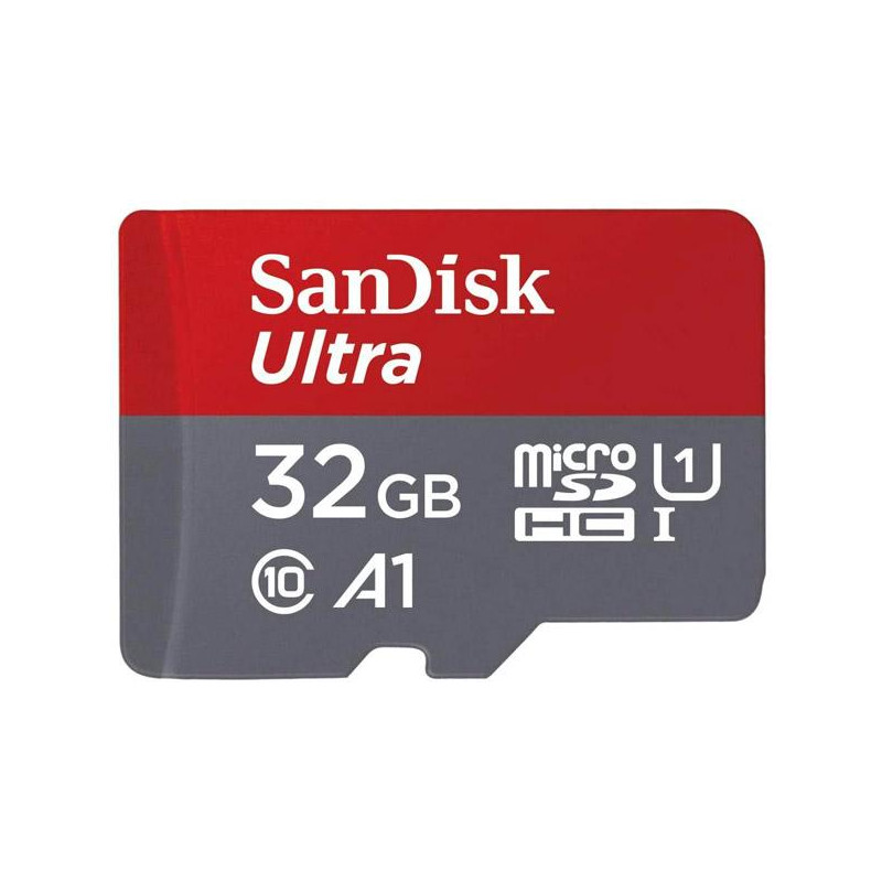 Tarjeta de Memoria micro SDHC 32GB Sandisk ULTRA 98 Mbps + Adaptador SD