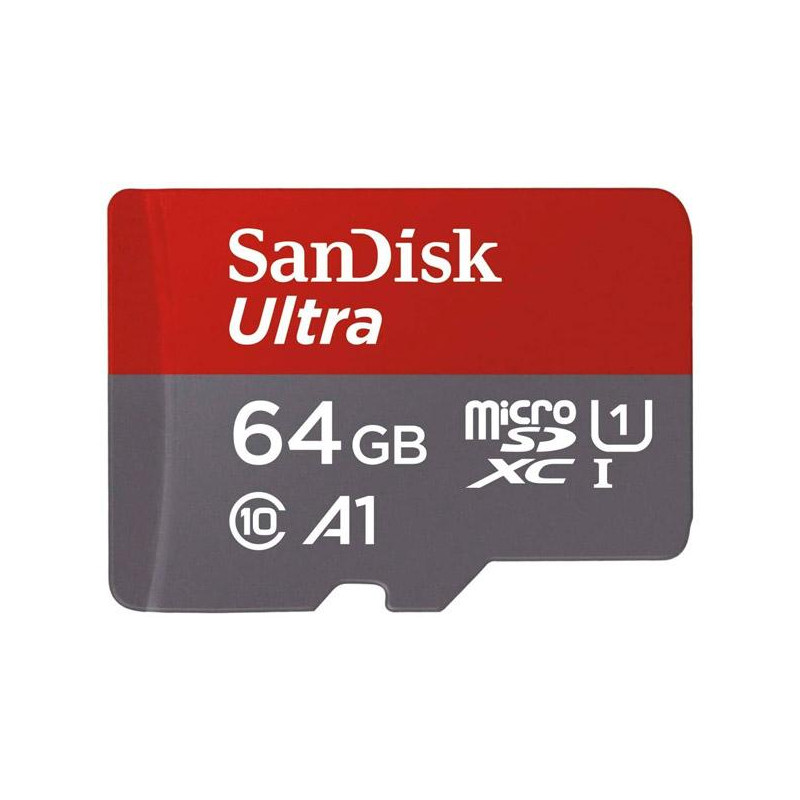 Tarjeta de Memoria micro SDXC 64GB Sandisk ULTRA + Adaptador SD