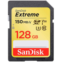 Tarjeta de Memoria SXC 128GB Sandisk Extreme de 150 MBps