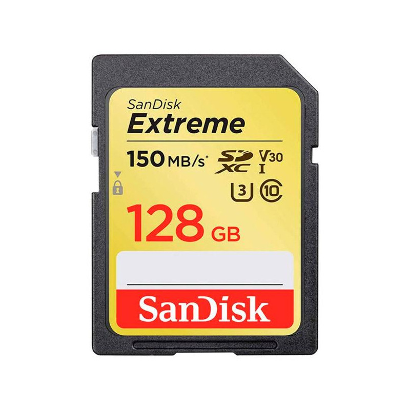 Tarjeta de Memoria SXC 128GB Sandisk Extreme de 150 MBps