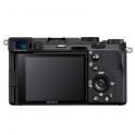 Sony Alpha 7C negra + FE 28-60 mm F4-5.6 - A7C - reverso con LCD 