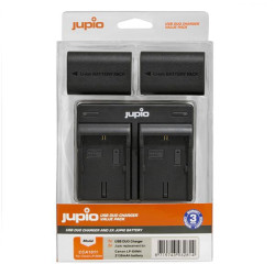 Jupio Kit 2 Baterias Canon LP-E6NH + cargador doble por puerto USB