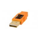 TETHERPRO USB 2.0 A TO MINI-B 8 PIN 15" ORANGE  CU8015-ORG