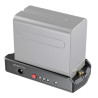 Smallrig EB2504 - Placa adaptadora para baterías NP-F - ejemplo de uso (batería no incluida)