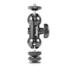Smallrig 1135 - Micro rótula de doble bola con soporte de zapata y rosca 1/4"