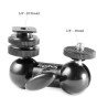 Smallrig 1135 - Micro rótula de doble bola con soporte de zapata y rosca 1/4"