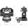 Smallrig 2903 - Soporte giratorio e inclinable para accesorios ARRI - dimensiones