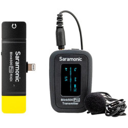 Saramonic Blink 500 Pro B3 - Kit micrófono inalámbrico con receptor Lightning iOs