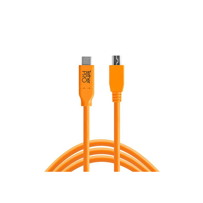 Tether Tools TetherPro - Cable USB-C a USB 2.0 mini-B 5 pin - CUC2415-ORG