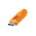TetherPro USB-C a 3.0 Micro-B - Cable de 4.6 metros acodado en color naranja - CUC33R15ORG - USB-C