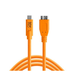 Tether Tools TetherPro - Cable Usb-C a 3.0 Micro B de 4.6 metros - CUC3315ORG