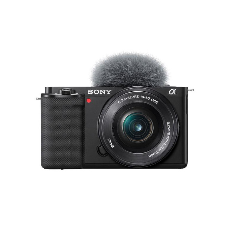 Sony ZV-E10 + 16-50 mm -  Cámara mirrorless E-mount para vloggers - ZVE10LBDI.EU - Vista frontal
