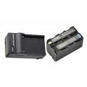 Kit FT-F-VLock Adaptador de baterías NP-F a Vlock + 2 baterías NP-F960   220070