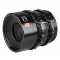 Viltrox Cinematic MF 33mm T1.5 - Objetivo de cine para cámaras Sony E-Mount - En diagonal
