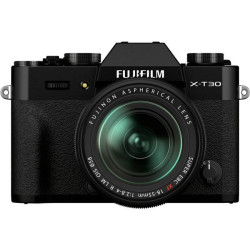 Fujifilm X-T30 II Negra + XF 18-55 mm - XT30 II con objetivo - 16759677 - Vista frontal
