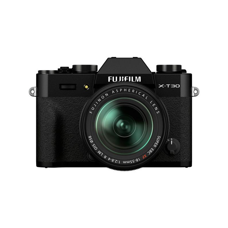 Fujifilm X-T30 II Negra + XF 18-55 mm - XT30 II con objetivo - 16759677 - Vista frontal