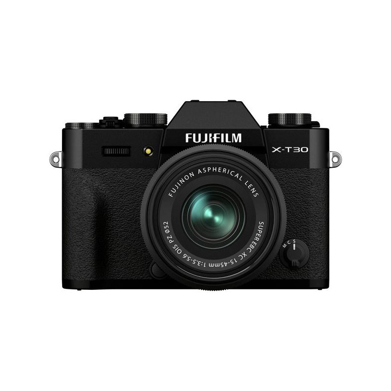 Fujifilm X-T30 II + XC 15-45 mm Negra - XT30 II + objetivo electrónico - 16759732 - Vista frontal