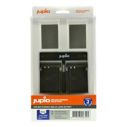 JUPIO KIT 2BATERIAS PS-BLN1  + CARGADOR USB - COL1003