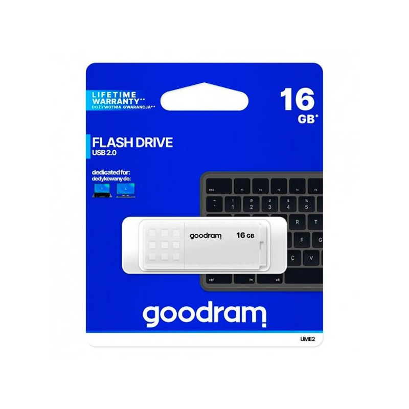 Goodram UTS2 16 GB USB 2.0 - Pendrive de 16 GB - UME2-016W0R11