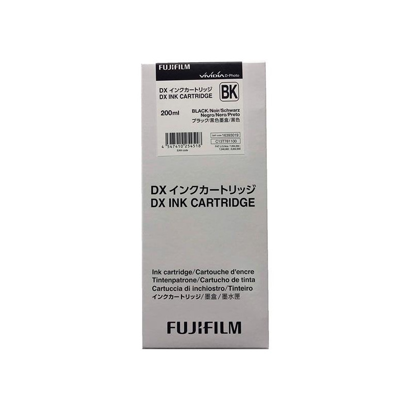 Cartucho Tinta Fujifilm DX100 Negra 200 ml - 70100111585