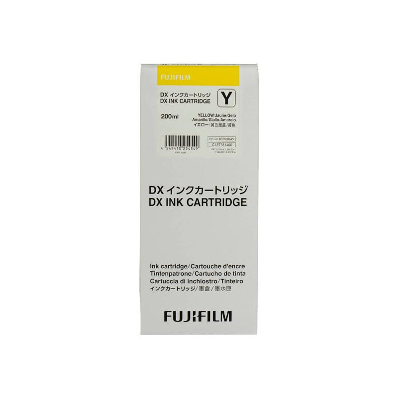 Cartucho Tinta Fujifilm DX100 Amarilla 200 ml - 70100111584