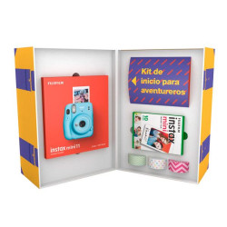 Fujifilm Kit Aventure Box Instax Mini 11 Sky Blue - Cámara instax
