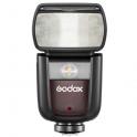 Godox V860IIIN para Fujifilm - Flash Speedlite TTL con batería de litio - V860IIIF - Vista frontal con iluminación Led 2 w