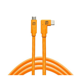 Tether Tools TetherPro USB-C macho a USB-C macho acodado Cable de 4,6 m Naranja  - CUC15RT-ORG