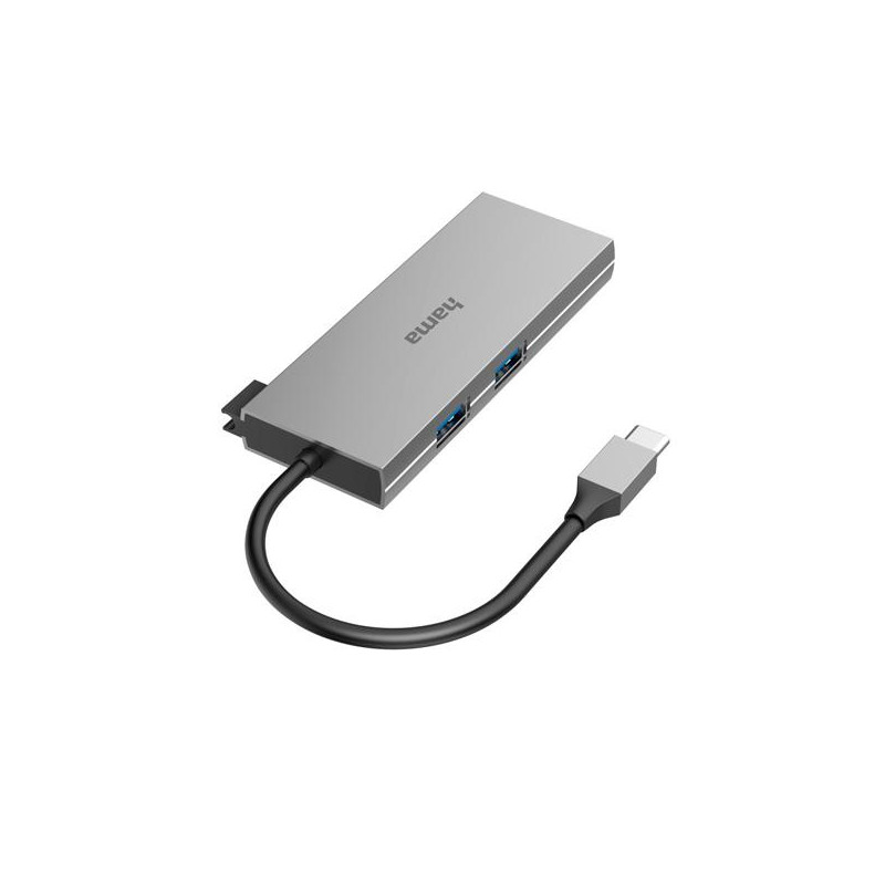 Hama Multipuerto para tarjetas con USB-C - 6 puertos con HDMI - 00200110