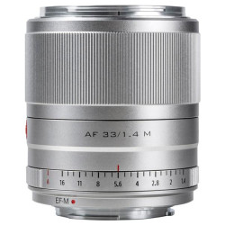 Viltrox AF 33 mm F1.4 STM Silver para Canon M - objetivo estandar muy luminoso
