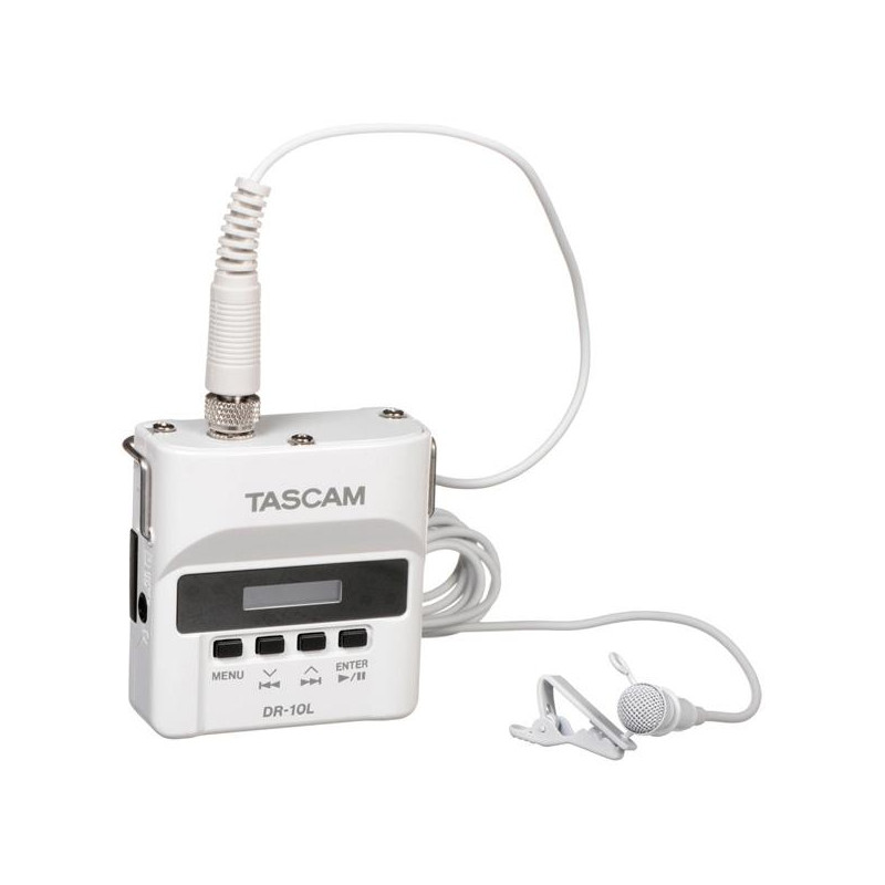Tascam DR-10LW - micro grabadora PCM lineal con micrófono lavalier