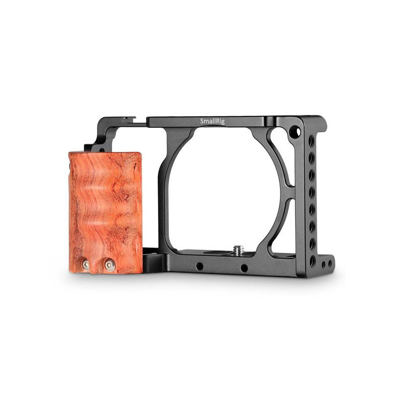 Smallrig 2082 - Cage con agarre de madera para Sony A6000/A6300 - 2082