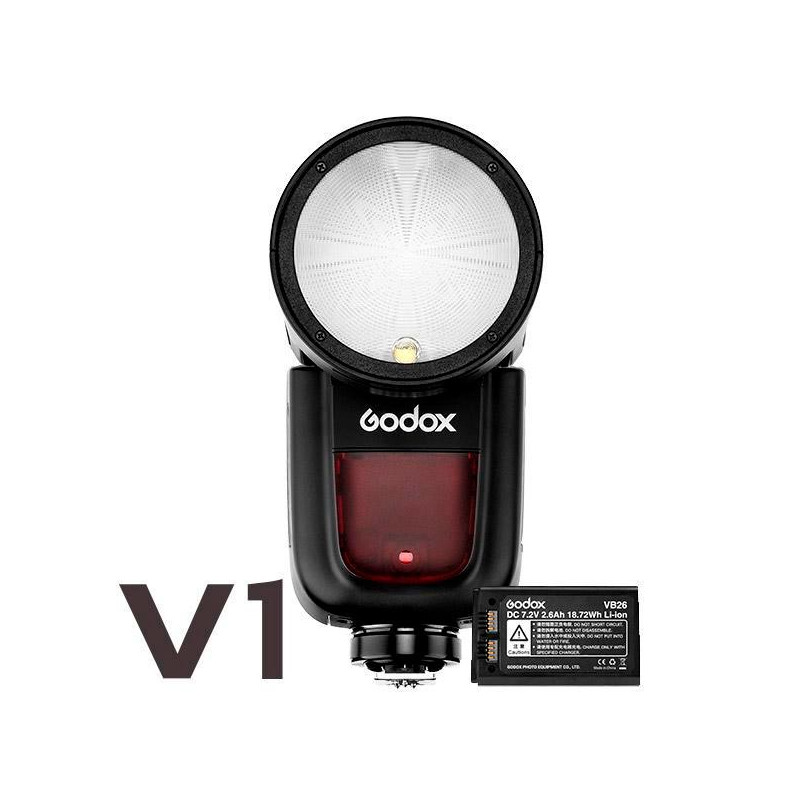 Godox V1-F para Fujifilm - Flash speedlite con batería de litio y receptor integrado