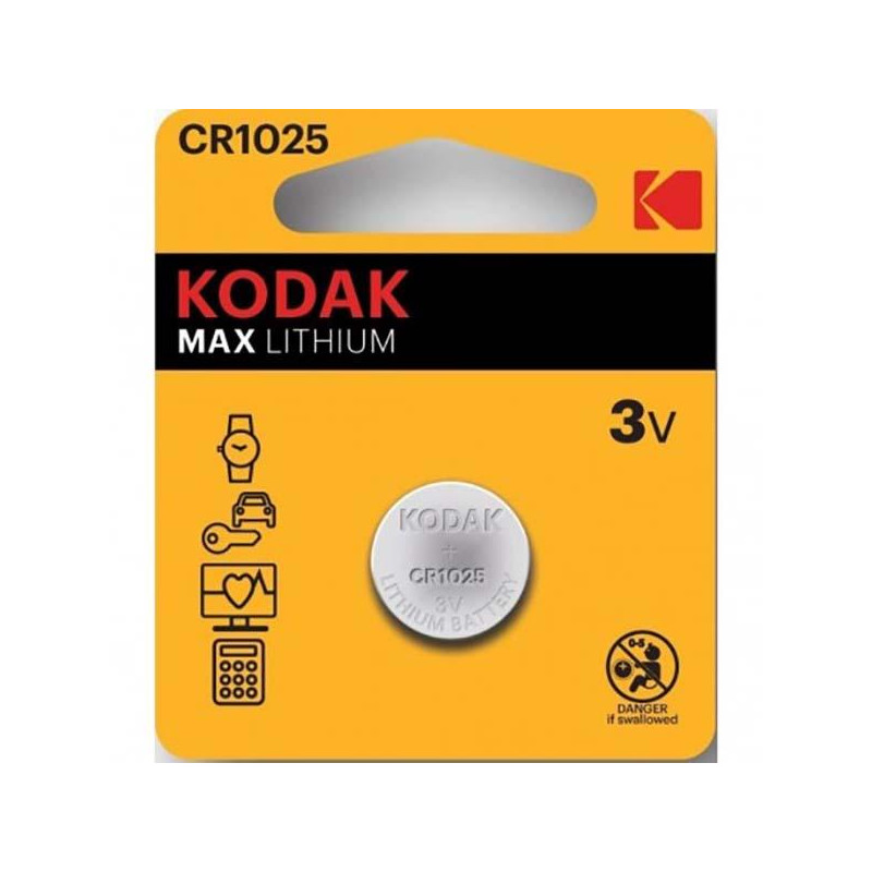 Kodak MAX CR2025 - Pila de botón de 3V